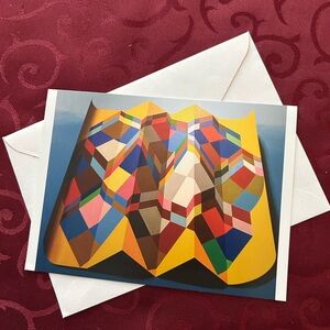 5/$15 Colorful Geometric Art Print Card